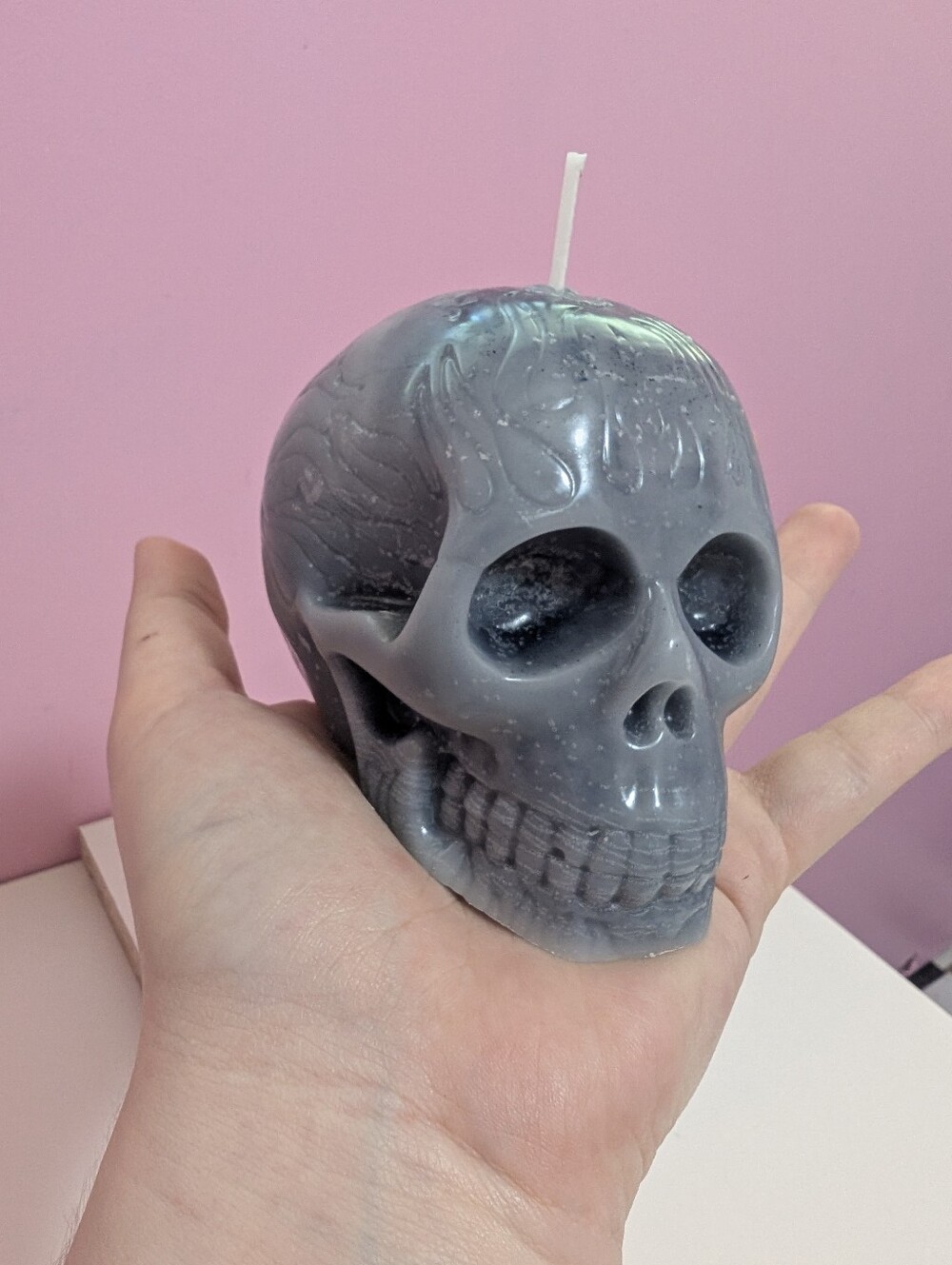 Handmade Skull Candle